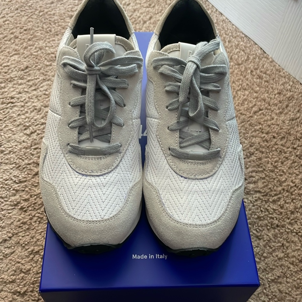 P448 Cancun Rafia shoes, size 38 (fits a size 7.5-8). I wore these once.